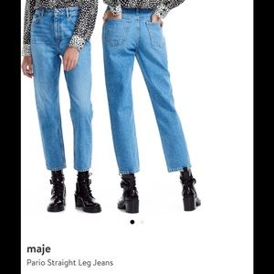 Maje Straight leg Jean- size 6